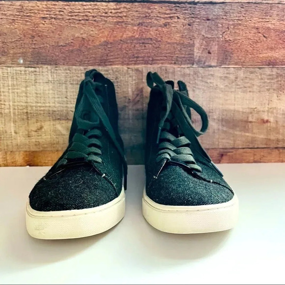 Frye Women’s Ivy Olive Wool Lace Up High Top - Picture 5 of 10